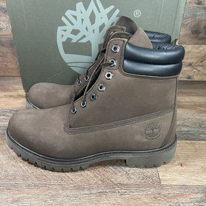 Timberland Premium 6 in Waterproof Boot Medium Brown Nubuck